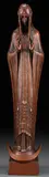 Paul Landowski, Immaculata, Bronze with brown patina and gilt highlights