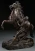 Guillaume Coustou the Elder, A Marley Horse (Horse Tamer), Bronze with dark brown patina