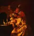 Jan Steen, Humorous Interior Tavern Scene, Oil on wood panel