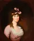 Beautiful Young Woman with Pink Ribbon in Hair and Lace Blouse by British School, Oil on canvas with feigned oval, offered Nov 2013