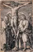 Albrecht Durer, Christ on the Cross, Etching Bartsch 13