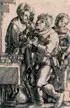 Lucas van Leyden, The Dentist, Etching Hollstein 157