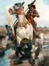 Christian Speyer, St. George Slaying the Dragon, Oil on canvas