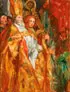Franz Nölken, A Bishop Blessing and with Attendants, Oil on wood