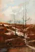 F.F. Valerio, Spring Melt, Oil on canvas