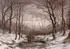 Jan Hermandus Melcher-Tilmes, Winter Forest Scene with Figures Gathering Wood and Hunting, Oil on canvas