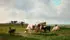 Cattle and Sheep Grazing in an Expansive Sunlit Pasture by Hendrik Savrij, Oil on canvas, offered Nov 2013