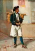 Julio Peris Brell, The Straw Craftsman, Oil on canvas