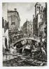 Muirhead Bone, Canal and Bridge of S.S. Apostoli, Venice, Etching