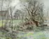 Leon Augustin L’Hermitte, Summer Landscape, Pastel on paper