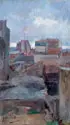 José Miralles-Darmanin, Twilight Cityscape, Oil on canvas