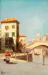 Virgilio Ripari, A Venetian Corner, Oil on canvas