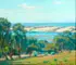 Morro Bay - a California Oceanside Landscape by William Wendt, Oil on canvas, offered Nov 2013