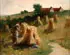 J. Charles Arter, Making Hay, Oil on canvas