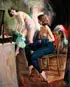 Joseph Newman, Two Dancers, Oil on canvas