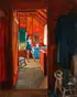 Joseph Newman, Rockport Cottage Interior Scene, Oil on canvas