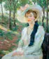 Wellington J. Reynolds, Sunlit Figure with Hat, Oil on canvas