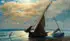 James Gale Tyler, Seascape with Boats at Dawn