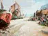 Walter Francis Brown, La Plage Etretat, Oil on canvas