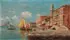 Ferdinando Salvani, Riva Degli Schiavoni, Oil on artist board