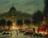 Ludolfs Liberts, Boulevard Haussmann Paris at Night, Oil on board