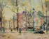Charles Henri Verbrugghe, Paris Street Scene, Oil on board