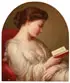 Charlemagne Oscar Guet, Reading and Reflection, Oil on canvas