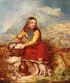 George Wells, Gathering Eggs and Milk, Oil on canvas