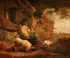 Feeding the Pigs by George Morland, Oil on canvas, offered Jun 2013