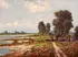 Helmut Reuter, Sheep Herding Scene, Oil on canvas