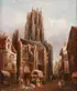 Thomas Matthews Rooke, Outside by the Cathedral, Oil on canvas