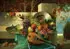 Paul Gehrmann, Still Life of Fruit and Mandolin, Oil on wood panel