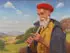 Pap Domokos, Shepherd with Flute, Oil on canvas