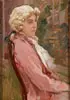 Austrian School, Study of a Seated Young Man, Oil on board