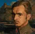 Otto Kohtz, Portrait of a Soldier, Watercolor on gouache