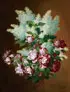 Still Life with Pink Roses and White Lilac by Raoul Maucherat De Longpre, Watercolor and gouache, offered Jun 2013