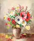 Boris Pastoukhoff, Floral Still Life, Oil on canvas