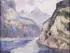 Maurice Jouve, A Mountain Loch, Oil on artist board