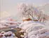 Constantin Westchiloff, Dacha by Stream in Winter