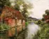 Louis Aston Knight, A Riverside Cottage in Spring