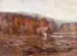 Thomas Corwin Lindsay, Mill Along a Stream, Oil on canvas
