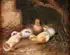 Hatching Chicks by C. Eliot, Oil on canvas, offered Jun 2013