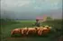 Bringing in the Flock by American School, Oil on canvas, offered Jun 2013