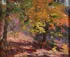 Paul Turner Sargent, Impressionistic Fall Wooded Landscape, Oil on artist board