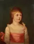 Portrait of a Young Girl in a White and Pink Dress by American School, Oil on canvas, offered Jun 2013