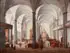 Ignaz Alois Frey, Church Interior, Oil on oak panel
