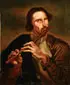 Bartolomé Esteban Murillo, Man Playing a Flute, Oil on canvas