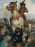Christian Speyer, St. George Slaying the Dragon, Oil on canvas