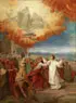 The Martyrdom of St. Stephen by Continental School, Oil on artist board, offered Jun 2013
