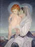 Ernesto Giuliano Armani, Madonna and Child, Oil on canvas